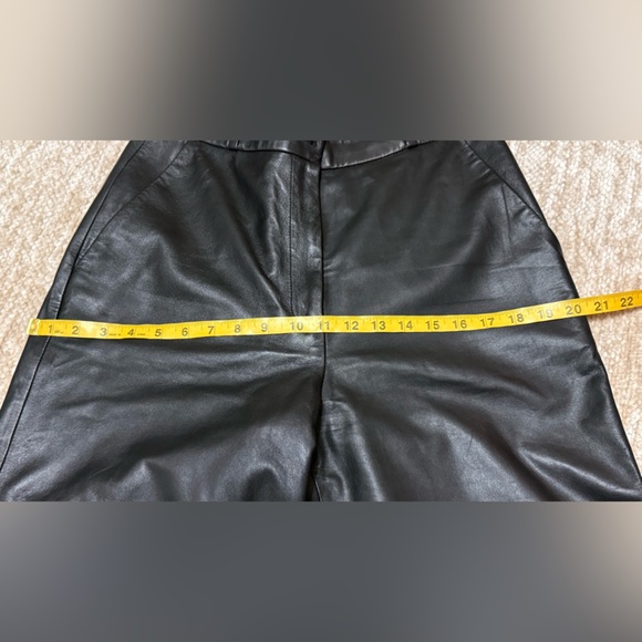 Loulou Studio noro 💯 % lambskin  leather Black Flare & Wide Leg pants - Picture 10 of 17